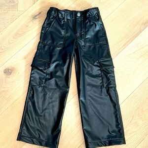 Abercrombie Kids Faux Leather Wide Leg Pants for Girls